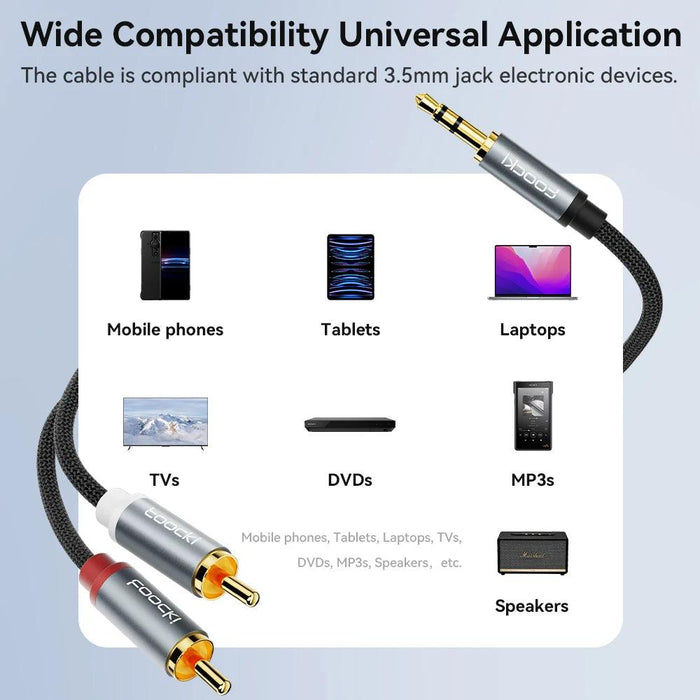 Superior RCA Audio Splitter Cable: Enhance Your Sound Quality with Effortless 3.5mm Connectivity