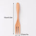 Elegant Bamboo Fork for Fruits, Desserts, and Salads - Japanese Style Kitchen Utensil