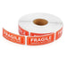 100PCS Premium Fragile Shipping Stickers - High-Visibility Handle with Care Labels