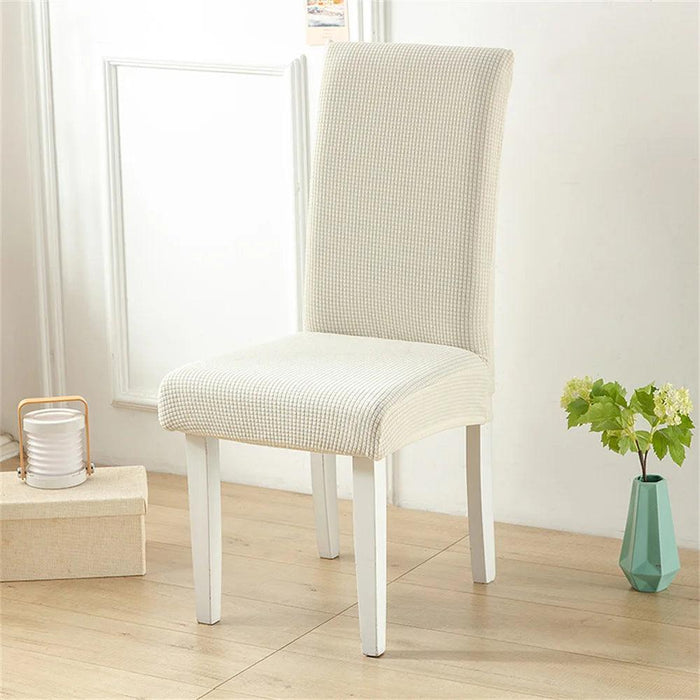 Elegant 3D Quilted Waterproof Chair Protector - Stretchable Spandex/Polyester Cover for Stylish Living and Special Occasions