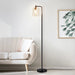 Elegant Nordic Glass and Brass LED Floor Lamp for Stylish Home and Office Lighting