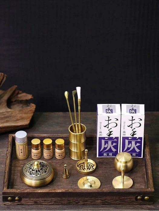 Brass Incense Creation Kit - Versatile Incense Burner Accessories for Yoga, Meditation, and Home Fragrance