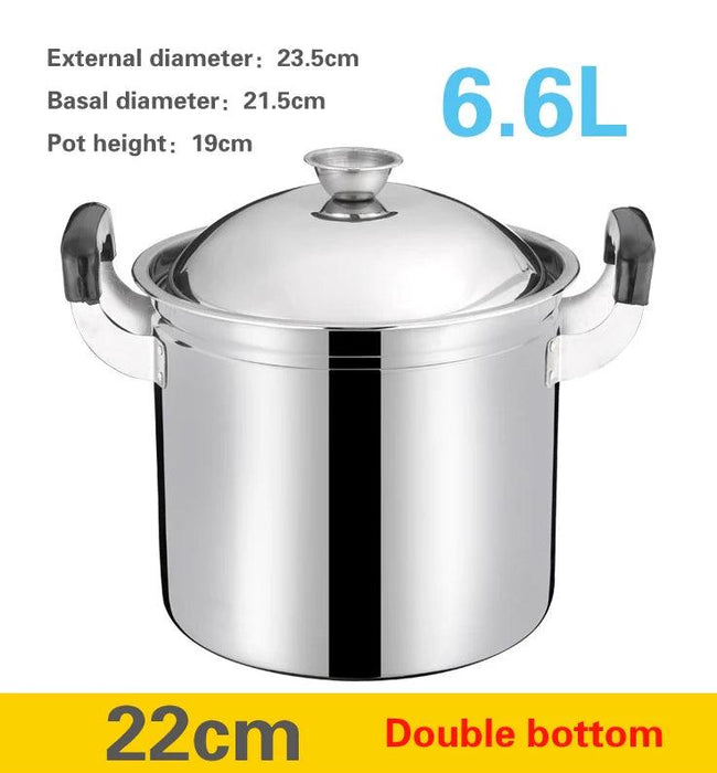 Oversized Stainless Steel Induction Pot for Hearty Soups and Stews - Ideal for Family Meals