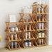 Elegant Expandable Bamboo Shoe Storage Rack with Customizable Tier Options