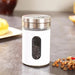 Stylish Rotating Glass Spice Dispenser Set with Stainless Steel Lids - Trio of Seasoning Jars