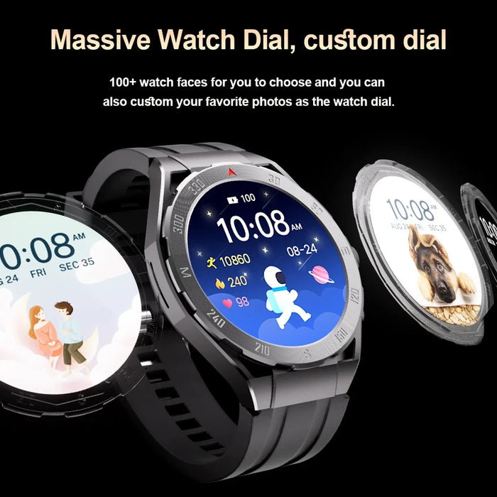 4GB Music-Streaming Smartwatch with GPS, TWS Earbuds, and Advanced Health Monitoring Features