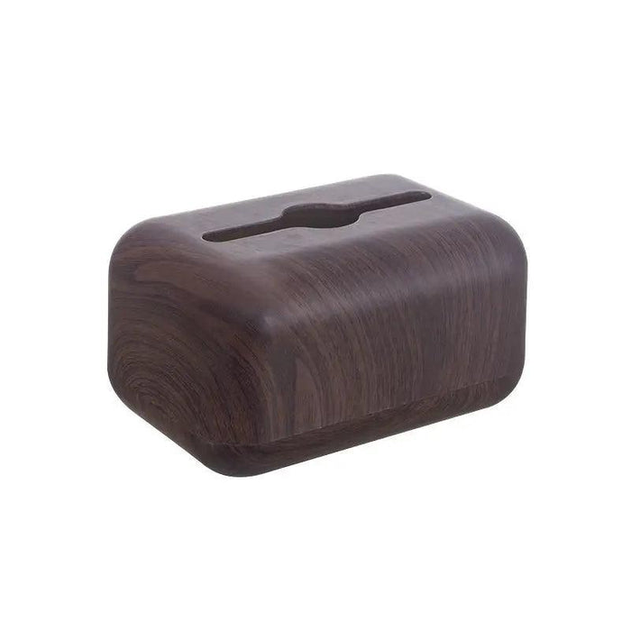 Elegant Walnut Tissue Holder for Modern Workspace Chic