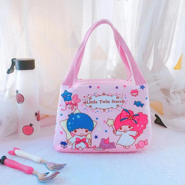 Sanrio Character Insulated Lunch Tote - Adorable Keroppi, My Melody & Badtz Maru Design for School and Office Use