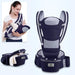 Multifunctional Ergonomic Baby Carrier with Hipseat and Kangaroo Wrap for Infants and Toddlers