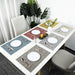 Elegant PVC Dining Table Placemats Set of 6 - Stylish Heat-Resistant Table Protection