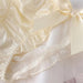 Charming Princess-Inspired Satin Lace Bow Women's Panties - Soft Ruffled Mesh Underwear for All-Day Comfort