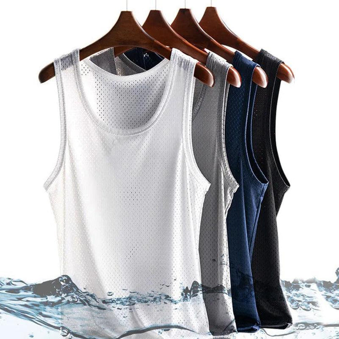 Men's Slim Fit Summer Muscle Tank Top - Quick-Drying Sleeveless Vest for Bodybuilding