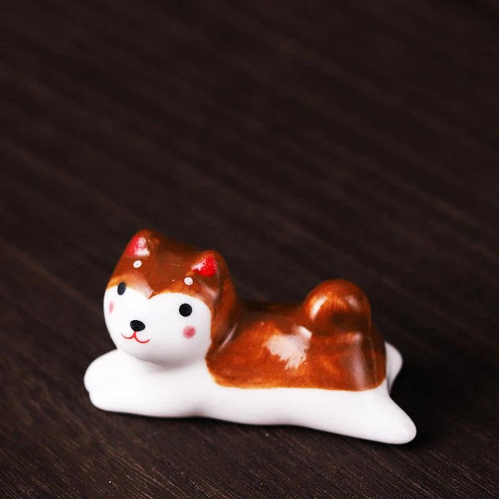 Charming Cat-Inspired Ceramic Chopstick Holder for Elegant Dining