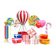 Vibrant 3D Hot Air Balloon Decorative Sculpture