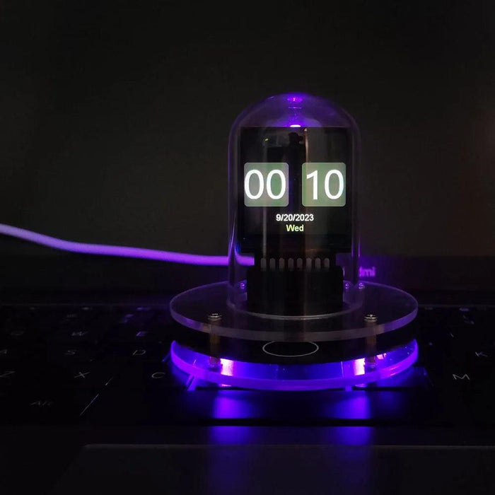 Smart WiFi Nixie Tube Clock with Animated Display and Real-Time Weather Updates