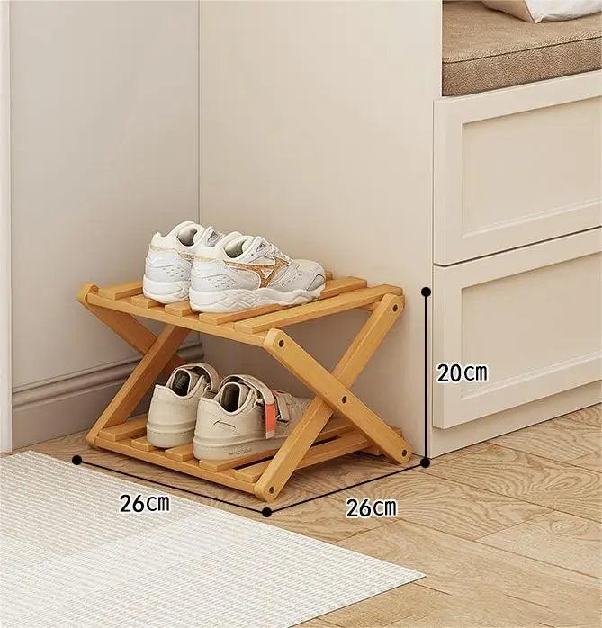 Elegant Expandable Bamboo Shoe Storage Rack with Customizable Tier Options