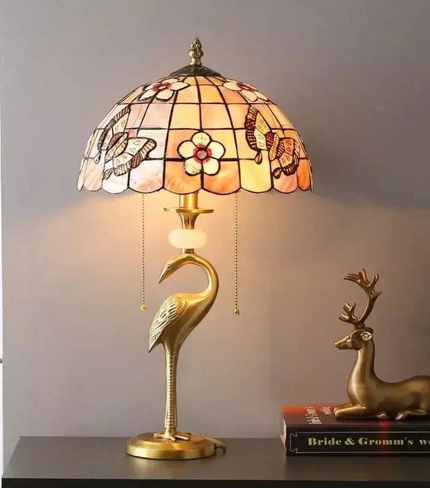 Vintage-Inspired Brass LED Table Lamp: A Timeless Lighting Masterpiece