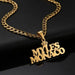 Personalized Unisex Stainless Steel Name Necklace with Chunky Chain