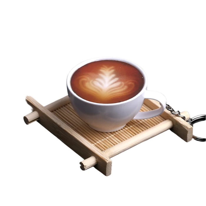 Charming Miniature Resin Coffee and Tea Cup Display Model for Whimsical Décor