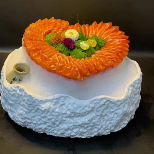 Oceanic Opulence: Deluxe Salmon Plate Set for Exquisite Dining