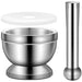 Premium Stainless Steel Herb and Spice Grinding Mortar and Pestle Set