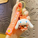 Sanrio Fruit Series Keychain Set - Adorable Kuromi, Cinnamoroll, and Pochacco Charms