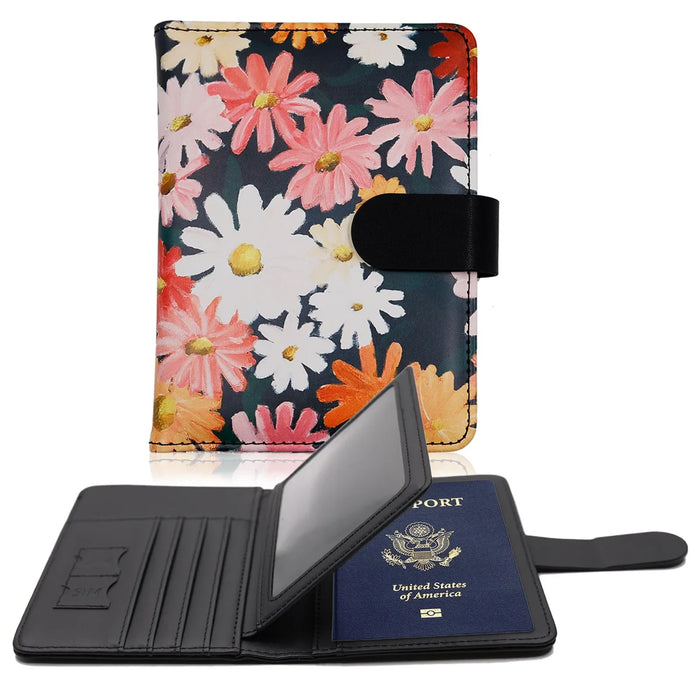 Stylish RFID-Blocking Passport Holder with Card Organizer for Travelers