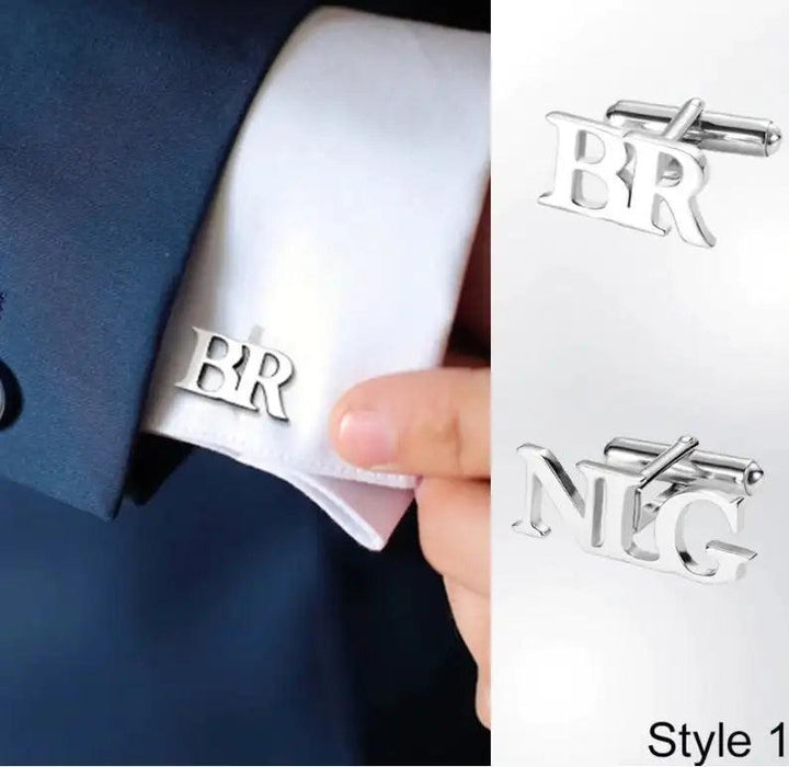 Personalized Stainless Steel Cufflinks for Men - Custom Engraved Elegance for Weddings and Gifts