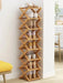 Stylish Multi-Tier Bamboo Footwear Organizer for Efficient Home Storage