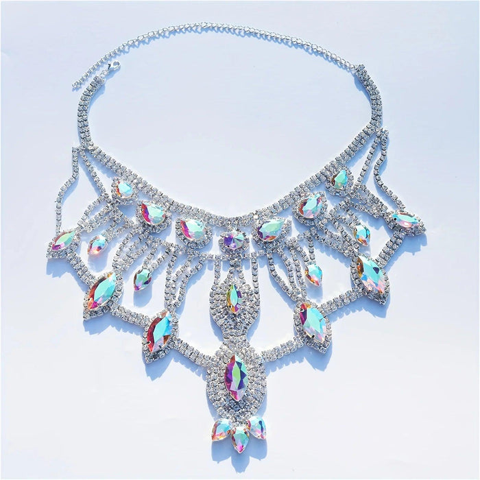 Radiant Crystal Statement Necklace for Special Occasions