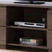 Elegant 60-Inch Walnut Oak TV Stand with Ample Storage and Display Features