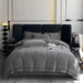 3D Plush Velvet Queen Duvet Cover Set of 4 pcs