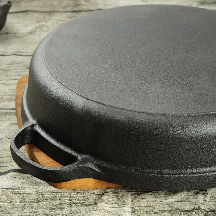Thickened Cast Iron Wok Pan for Pancakes and Dumplings