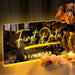 Customizable LED Family Name Illuminated Mirror - Unique Home Decor for Romantic Occasions