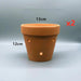 Set of 2 Stylish Red Terracotta Hanging Pots with Drainage for Succulents and Cacti