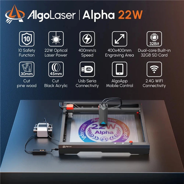 PrecisionCraft 22W Laser Engraving Machine: Next-Level Crafting Innovation