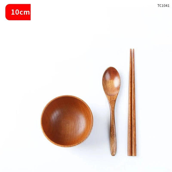 Japanese Wooden Tableware Set