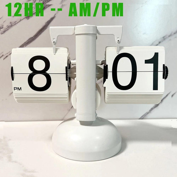 Elegant Automatic Flipping Clock - Modern Home Decor with Battery Included