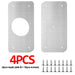 Stainless Steel Silver Hinge Repair Kit for Cupboards and Furniture Enhancement