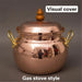 Artisan Copper Stockpot with Induction Compatibility - Spacious Culinary Essential