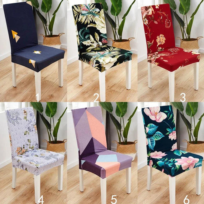 Chic Floral Stretch Dining Chair Covers for Elegant Settings