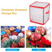 Christmas Ornament Storage Solution - PVC Container for Holiday Decorations