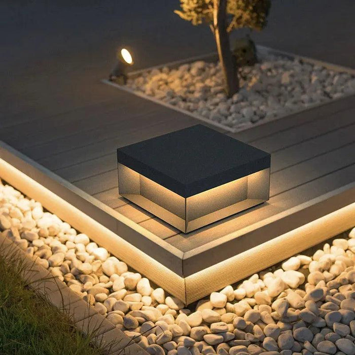 Elegant Waterproof LED Pillar Top Light for Outdoor Ambiance – Perfect for Streets, Fences, and Landscapes