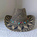 Lake Blue Western Cowboy Straw Hat Unisex with Adjustable Size