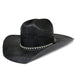 Unisex Western Style Wide Brim Straw Sun Hat for Beach Adventures - Adjustable 55-61cm