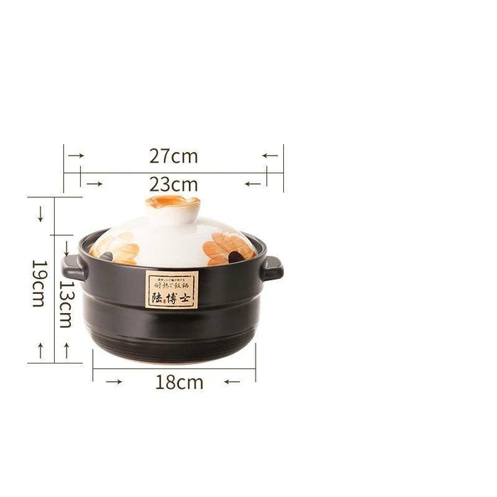 Versatile High-Heat Ceramic Casserole Pot Set for Stovetop Cooking