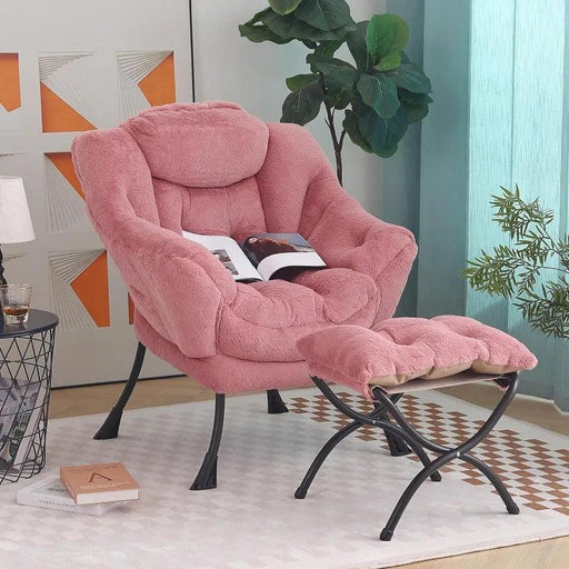 Elegant Lounge Chair Ensemble with Ottoman and Storage Compartment