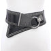 Punk-Inspired Rivet-Studded Elastic Waist Belt for Women