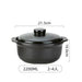 Ceramic Clay Pot for Cooking Soups, Porridge, and Stews - Premium Quality for Gourmet Meals