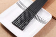 Sophisticated Black Fiberglass Chopsticks - Non-Slip Utensils for Sushi and Asian Dishes